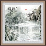 聚宝盆风水画