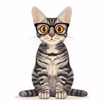 卡通狸花猫
