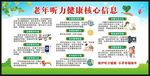 老年听力健康核心信息宣传栏