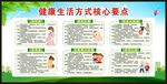 健康生活方式核心要点宣传栏