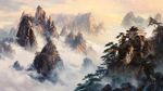 山水画合成图