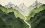 水墨山水画