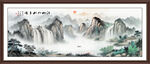 聚宝盆山水画