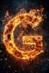 火焰质感数字6