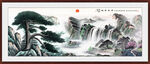 迎客松办公室山水画 