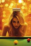 台球美女
