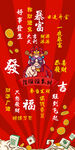 财神背板