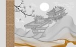 新中式背景墙  