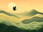 茶山插画