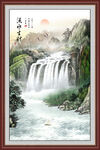 聚宝盆山水画