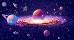 星空星球宇宙太空