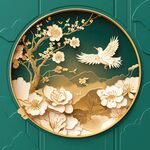 新中式花鸟富贵吉祥