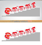 非公企业党建楼梯文化墙