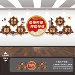 学校园教老师办公室文化墙