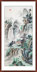 高山流水国画