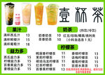 奶茶灯箱海报