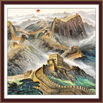 万里长城山水画