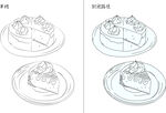 甜品 矢量图