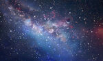 蓝色宇宙星空背景墙