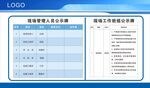 班组公示牌