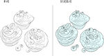 甜品 矢量图