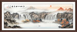 八方聚财山水画