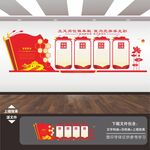 党员权利义务党建文化墙