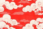 红色云纹