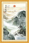 风景如画山水画