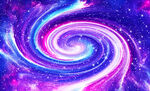 唯美梦幻星空旋涡吊顶