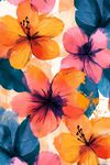 水彩花卉图案