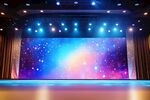 梦幻星空舞台背景