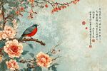 花鸟绘景图