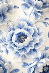 蓝白牡丹花纹饰图案