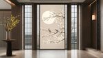 中式玄关 花鸟月景雅致风