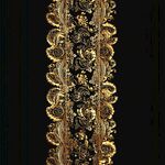 金色华丽刺绣花纹图案