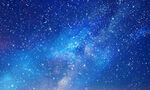 蓝色星空星云背景图