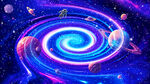 星空宇宙漩涡星球太空