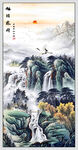 旭日东升玄关画