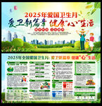 2025年爱国卫生月展板宣传栏