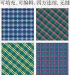 绿色格子面料 蓝色格子底纹 