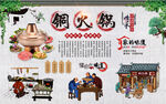 铜火锅背景墙