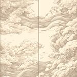 中式云海图案装饰画