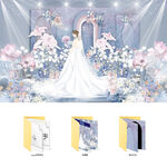 粉蓝色婚礼设计