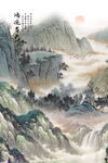 江山如画山水画