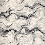 黑白线条波浪纹理背景图