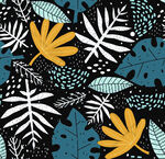 热带植物图案背景纹理