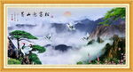 国画黄山迎客松