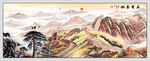 万里长城国画山水