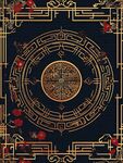 中式黑金花纹古典装饰图案